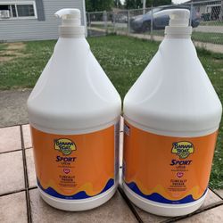 2x Banana Boat Sport Ultra SPF 50+ Sunscreen – 1 Gallon Each (New)