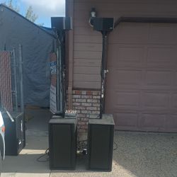 Dj System Or Live...Pair Of Bi Amplifier Bass With Two Bose Freestyle, Eurorack Mx602a And A Bluetooth Version 5.0