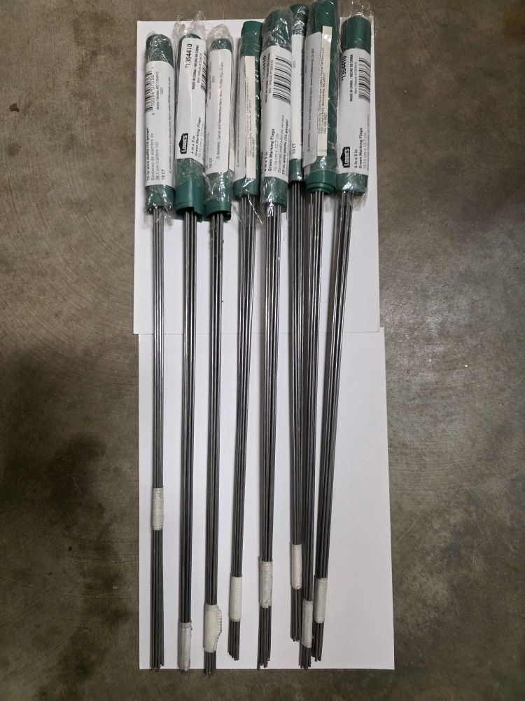 8 Packs of 15 Inch Tall Marking Flags
