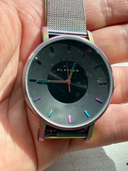 Rainbow / Oil Slick Unisex Stainless Steel Watch