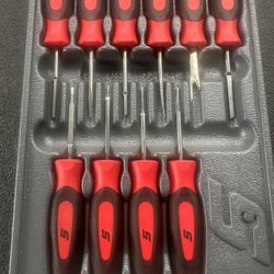 Snap-on 10 pc Soft Grip Terminal Tool Set (Red)