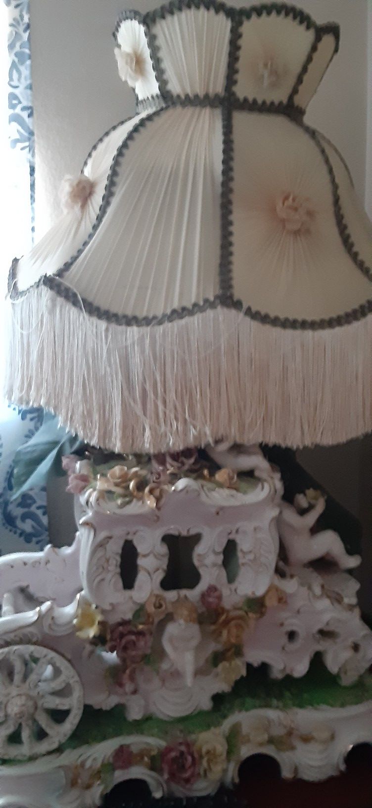 Antique lamp and clock