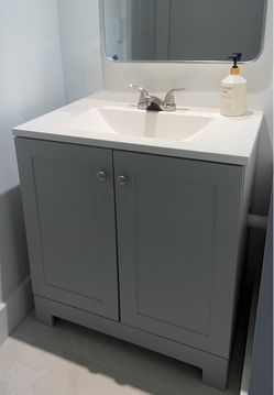 Bathroom vanity with sink