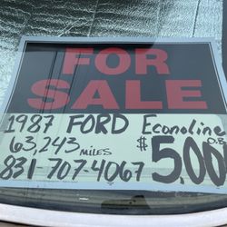 1987 Ford Econoline Van ** Camping **