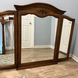 Free Dresser Top Mirror With Mounting Brackets