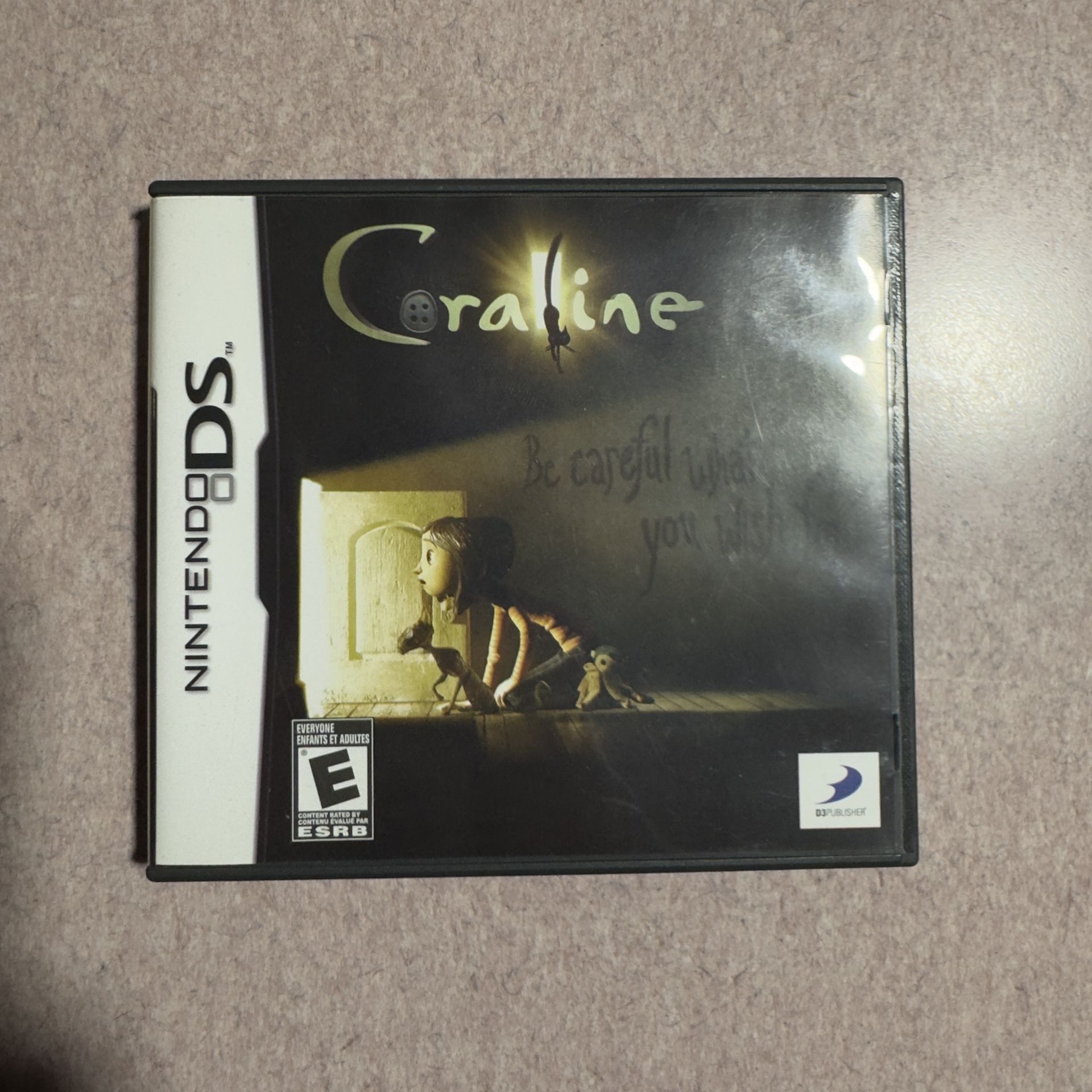 Coraline (Nintendo DS, 2009) Complete With Instruction Booklet