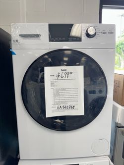 GE 24” wide compact washer with one year warranty