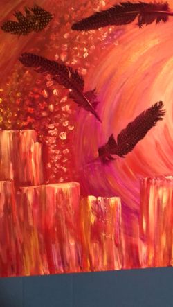 Panting bright colors