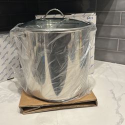 Princess House stainless steel stock pot with lid