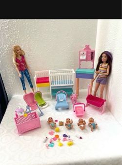 Barbie Doll Nap n Nuture Baby Nursery Set