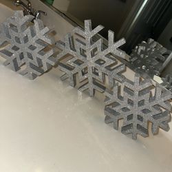 Glitter Snowflake Decoration From Hobby Lobby