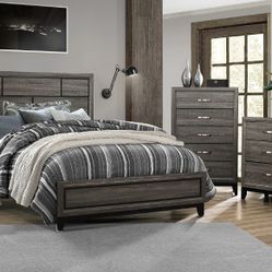 Davi Gray Queen Bed 