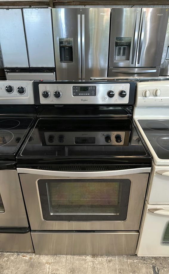Whirlpool Stainless Steel Electric Range GlassTop