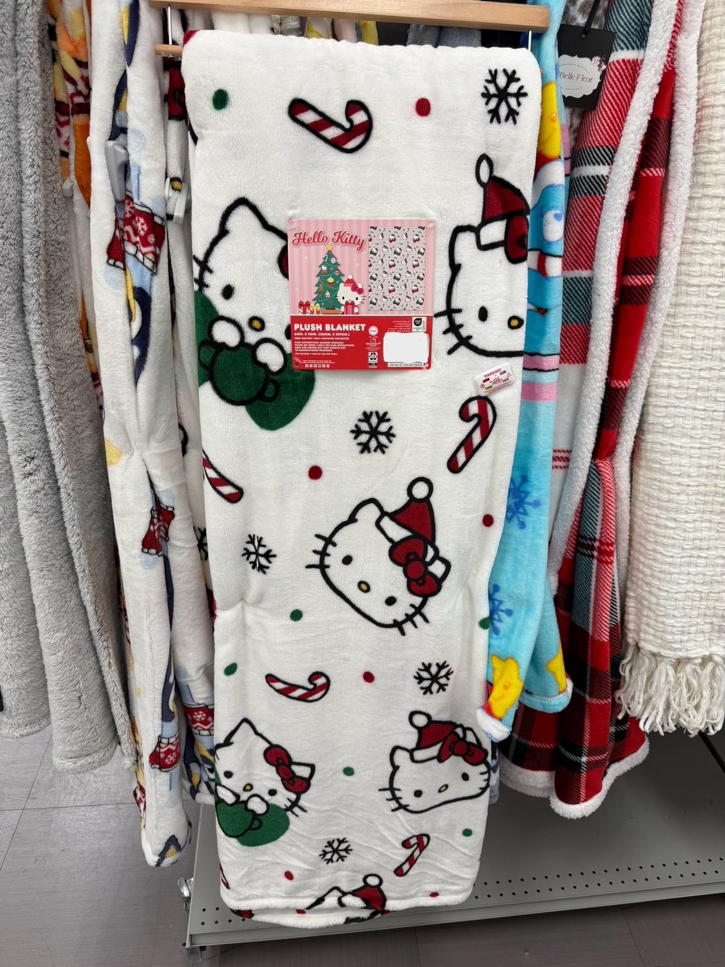 Hello Kitty Christmas Twin Blanket