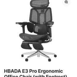 HBADA E3 Pro Ergonomic Office Chair (with Footrest