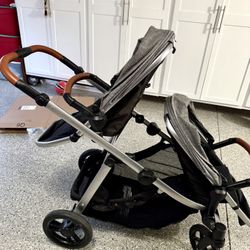 Contours Legacy double Stroller With Adapters For NUna Baby Carrier/ Carseat 