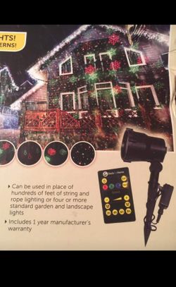 New!! Christmas light projector... $50