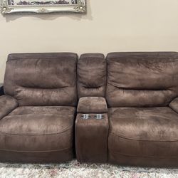 Recliner Couches Brown 