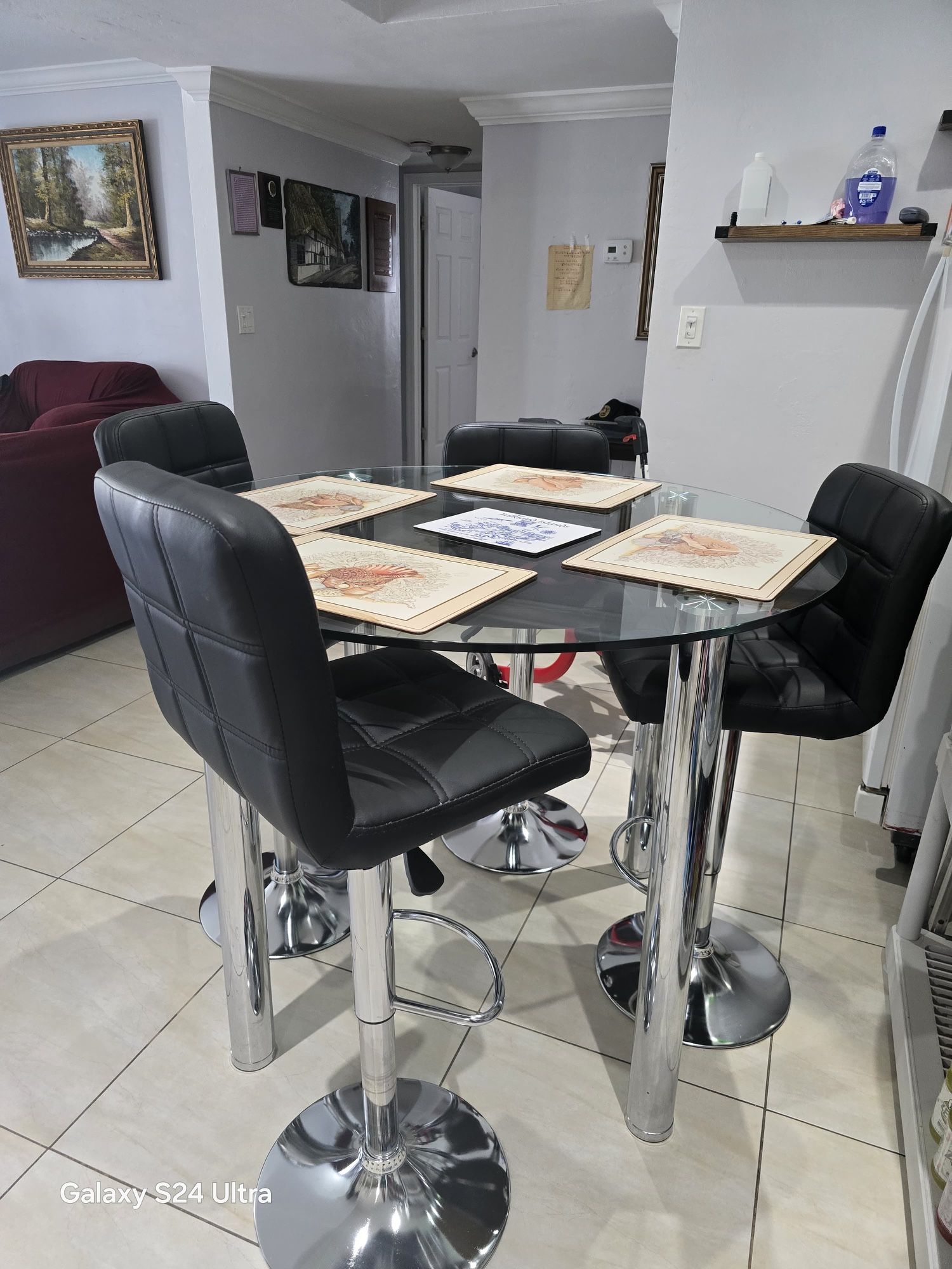 High Chair And High Table