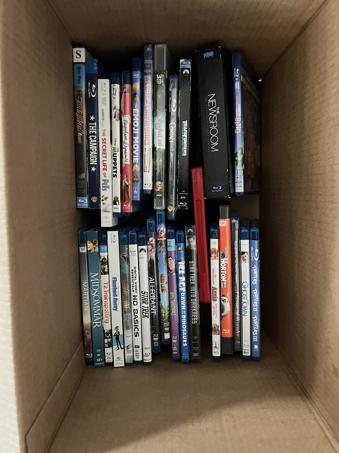 Thirty Blu-ray Or DVDs 