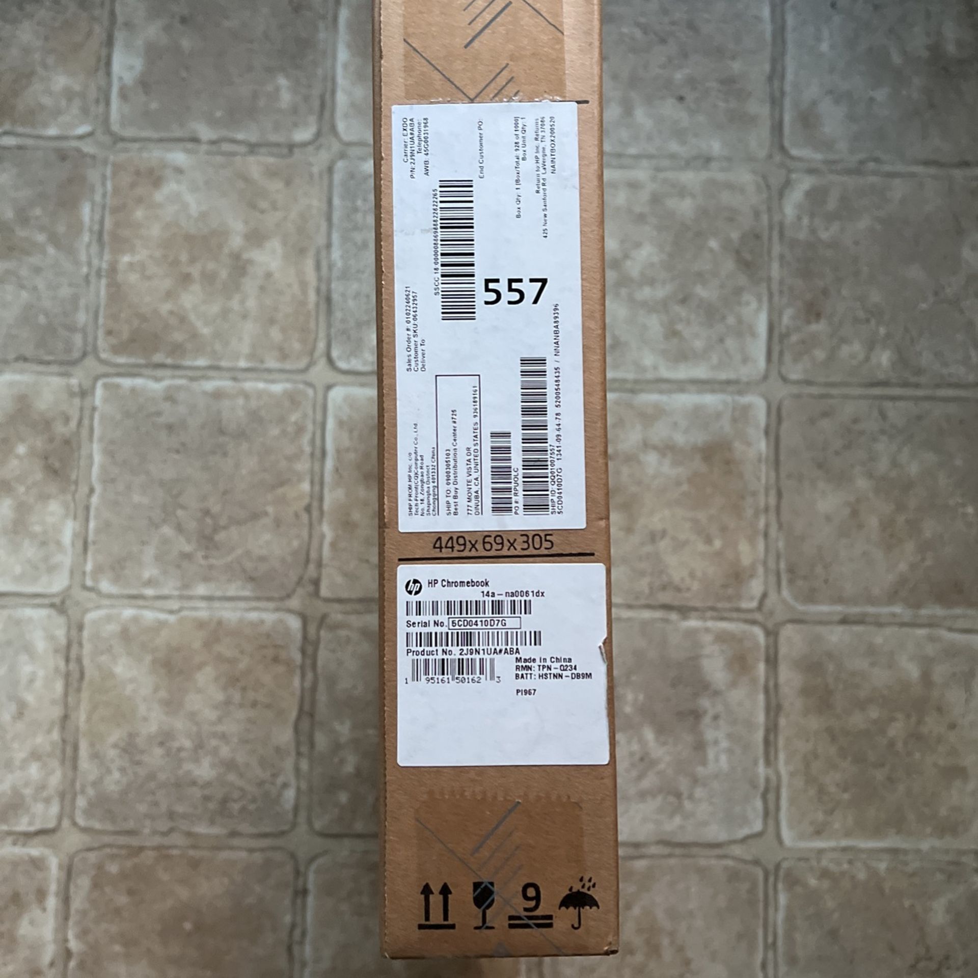 HP Chromebook 14A-NA0061 14" 4GB 32GB Intel Celeron N4000 X2 1.1GHz Chrome OS, Natural Silver