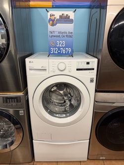 LG washer w pedestal