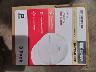 Universal security instruments two-in-1 smoke and fire alarm