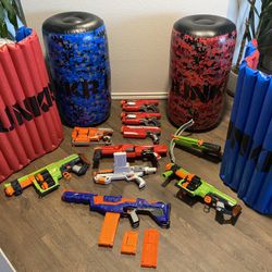 Nerf Guns & Barriers 