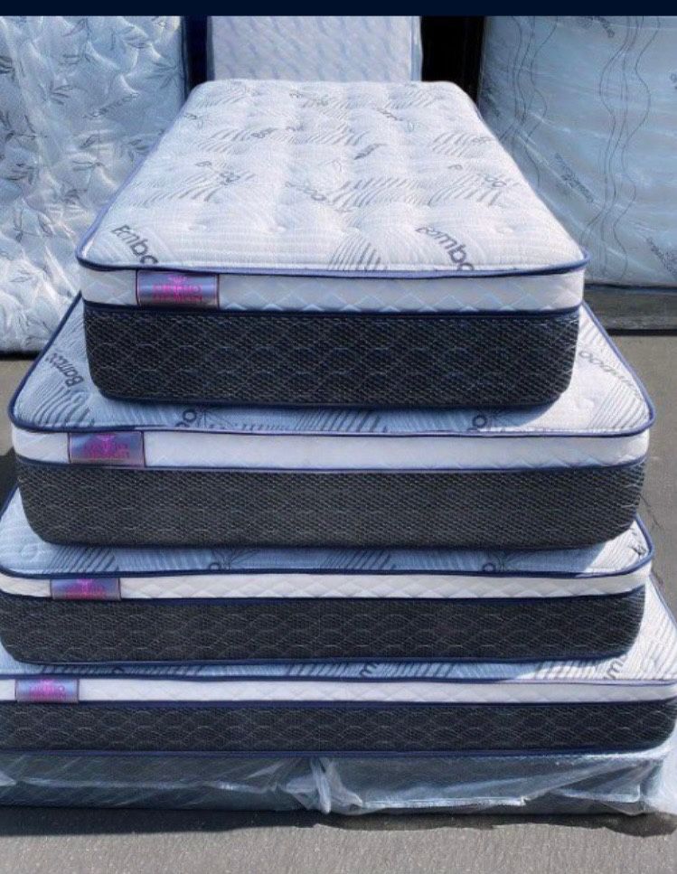 Brand New KING 14” inches thick PILLOW TOP just the MATTRESS Free Delivery All Sizes Available todos los tamanos disposables