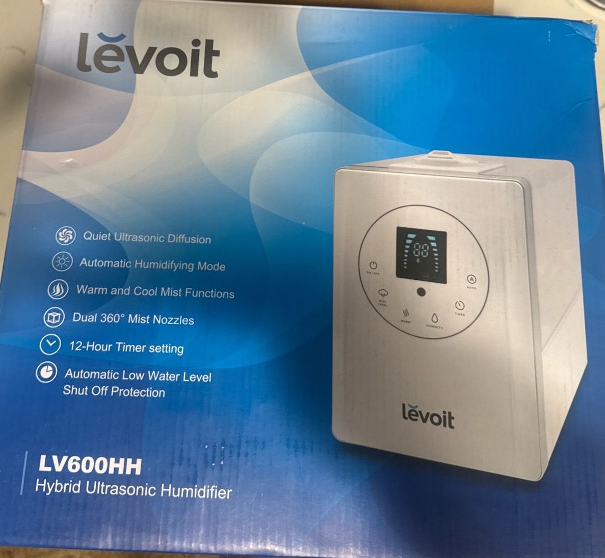Levoit LV600HH Hybrid Ultrasonic Humidifier large room large water container remote 11 extra filters