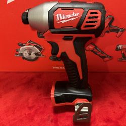 Brand New Milwaukee M18 18V Lithium-Ion Cordless 1/4 in. Hex Impact Driver