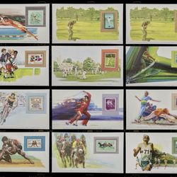 Vintage Sports Stamp Collection