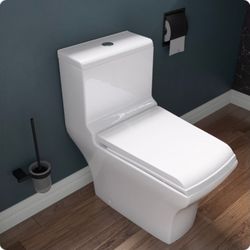 TB356 One Piece Dual Flush Eco-Friendly Toilet - White