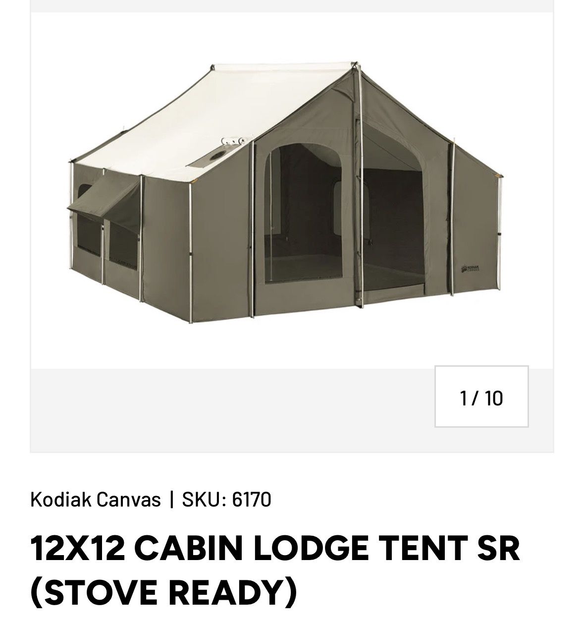 12x12 Kodiak Canvas Tent
