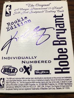 24k gold KOBE Bryant ROOKIES !!!!