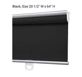 Blackout Roller Shades Cordless Roller Blinds with Heat Insulation Waterproof Fire Resistant 