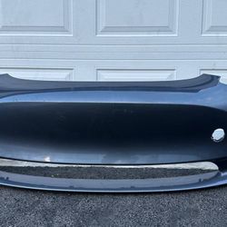 GRAY TESLA MODEL 3 FRONT BUMPER 2017 2018 2019 2020 2021 2022 2023 WITHOUT HOLES