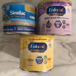 Enfamil & Similac Baby formula 