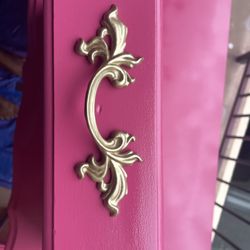 Painted Pink Antique Vanity 