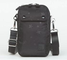 IHKWIP Spangled Everyday Essentials Adjustable Crossbody Strap Bag Black Star