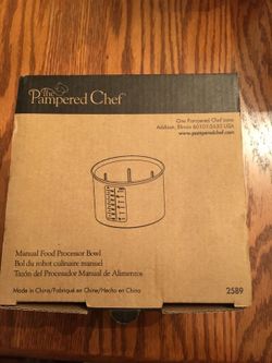 Pampered chef manual food processor bowl