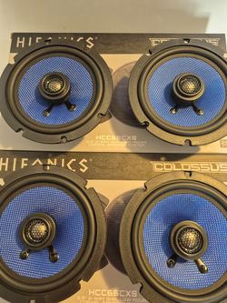 HIFONICS 2 PAIRS 6.5" 2 WAY 125 WATTS SHALLOW  MOUNT CAR SPEAKER