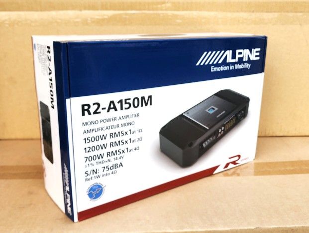 Alpine R Series Power Amplifier 3000 Watts Monoblock Subwoofer Amp R2-A150M 🚨 Payment Options Available 🚨 No Credit Needed 🚨
