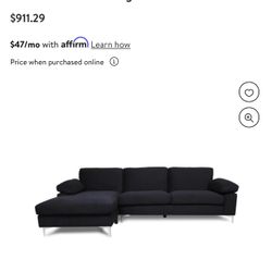 Sectional Black Like New
