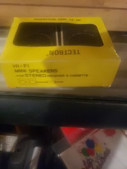 HI-FI MINI SPEAKERS for STEREO RECEIVER & CASSETTE