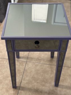 Cristal mirror table