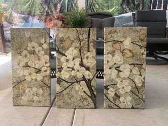 3 Wall Art Canvases For Sale