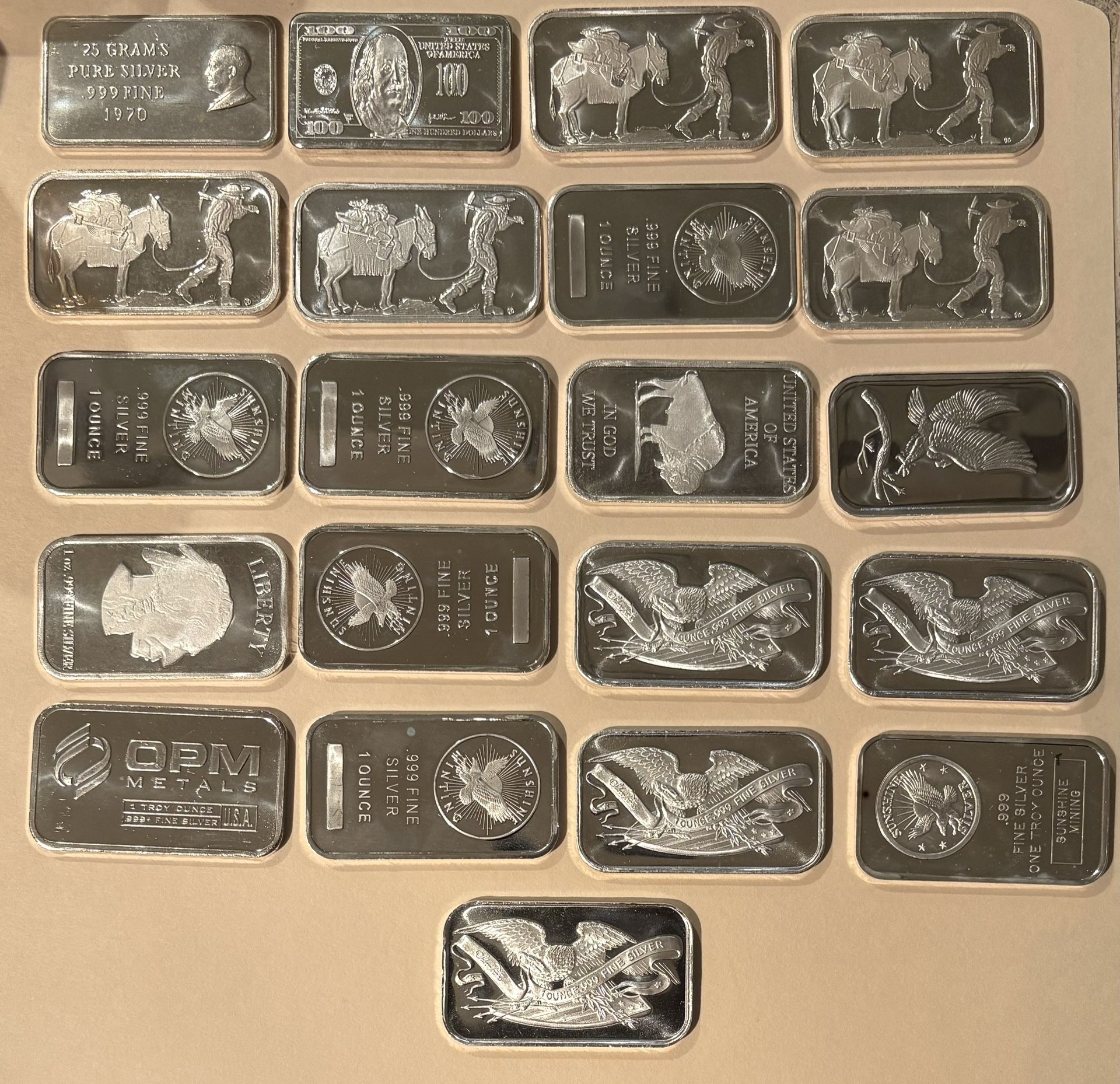 1 oz Silver Bars