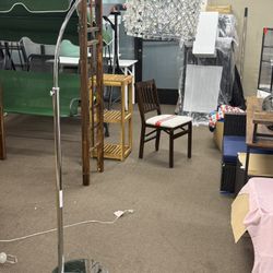 Crystal Floor Lamp, Silver Arc Design with Marble Base, 74 Inch Height, Metal Frame with Diamond Lattice Shade