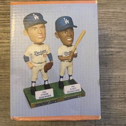 Don Drysdale & Maury Wills Dodgers Bobblehead